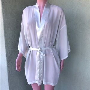 Victoria's Secret Cream and Pink Fabric